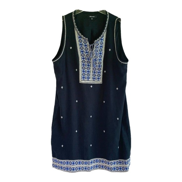 Madewell Embroidered Suncoast Dress Size 10 - Picture 3 of 8